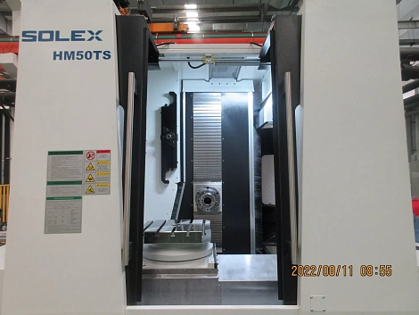 Станки Горизонтально - фрезерный обрабатывающий центр с ЧПУ HM50TS, SOLEX, Китай